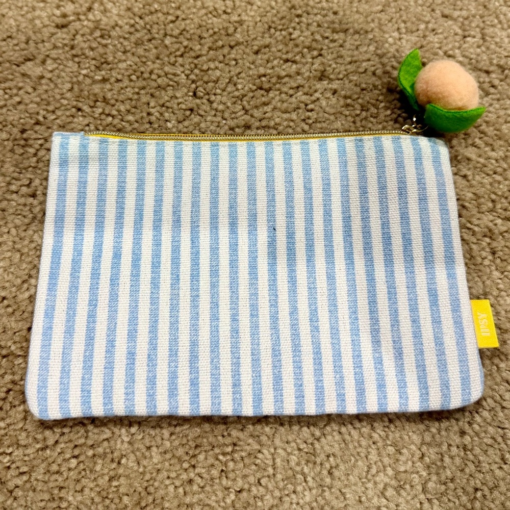Ipsy Just Peachy Makeup Bag Toiletry Bag Pencil Pouch Trap Sack